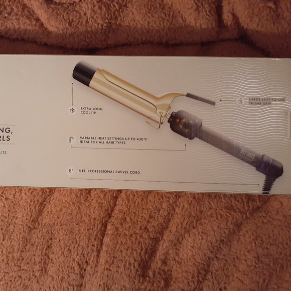 New Listing!! Brand New Hot Tools 24KT. Gold Collection 1 1/2" Curling Iron - Picture 3 of 3